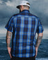 BERMUDA TRIANGLE BAMBOO SHORT SLEEVE BUTTON UP - MENS